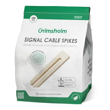 Grimsholm træpløkker til signalkabel 100 stk.